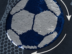 Name It india ink fodbold paillet bluse